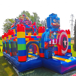 Bloques de Construcción Inflables, Tobogán, Castillo Inflable, Parque Infantil, Tobogán Inflable para Niños, Castillo Inflable para Saltar - Product Image 4