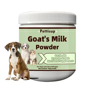 Bubuk susu kambing hewan peliharaan, meningkatkan kesehatan tulang dukungan kekebalan tubuh susu bubuk Vitamin kambing untuk Gut anjing kesehatan bubuk susu hewan peliharaan