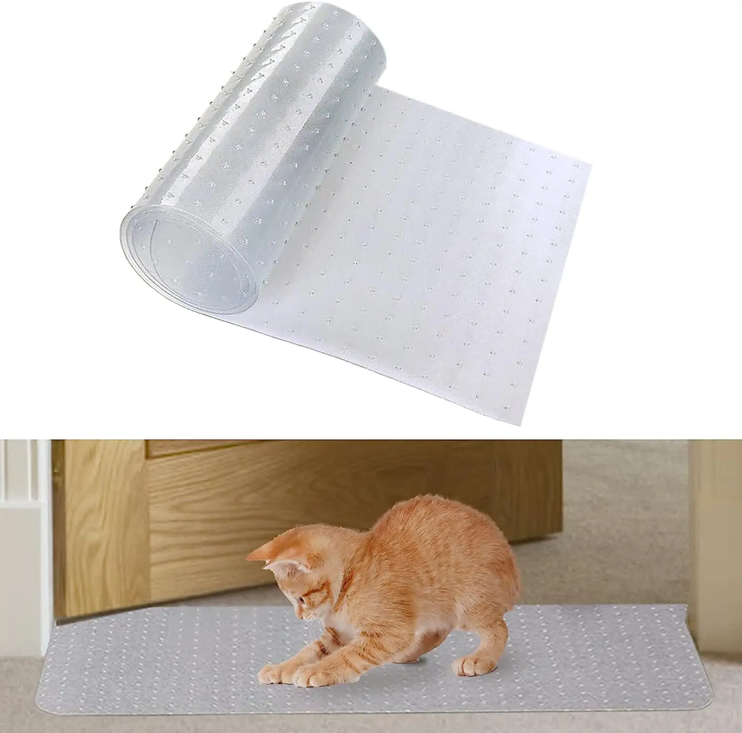 Plastic Mat Cat Carpet Protector Floor Roll Clear PVC Mat