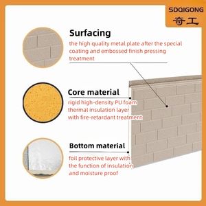 Pannello Sandwich in Schiuma di Poliuretano Isolante per Pareti Esterne, Spessore 16mm, Leggero, Isolamento Termico, Rivestimento Metallico per Case - Product Image 5