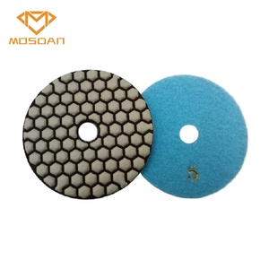 100 मिमी 4 इंच संगमरमर ग्रेनाइट पत्थर 5 चरण सूखी राल हनीकॉम्ब पॉलिशिंग पैड - Product Image 5