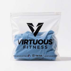 Eco-friendly Custom Printed Matte Plastic Frosted Packaging Transparent EVA Frosted Zipper <b>Bag</b> for Clothing - Product Image 5