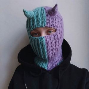 Gorros de Invierno de Ganchillo Hechos a Mano para Hombre y Mujer, Máscaras Faciales, Gorros de Halloween, Balaclavas, Máscaras de Esquí, Venta al Por Mayor - Product Image 5