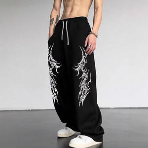 Nueva Llegada, Pantalones Deportivos Casuales de Estilo Urbano para <span class=keywords><strong>Hombre</strong></span>, Diseño con Estampado Gótico Y2K, Pantalones Holgados para <span class=keywords><strong>Hombre</strong></span> para Conciertos - Product Image 5