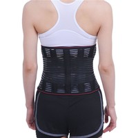 Ceinture lombaire respirante en maille élastique pour soulager les douleurs dorsales, avec compression réglable