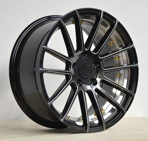 Llantas de varios rayos, llantas de 17x8 y 17 pulgadas, 4 agujeros, pcd r17, 4x100, con remaches cromados dorados, compatibles con cerchi in lega <span class=keywords><strong>germania</strong></span> - Product Image 4