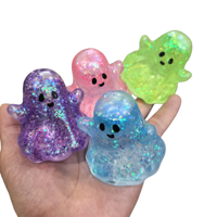 Juguete Blandito de Halloween con Forma de Murciélago, Fantasma y Calabaza, de Subida Lenta, Lindo, para Aliviar el Estrés