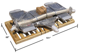 Remolque de remolque pintado en azul con luces y rampas Remolque de coche - Product Image 6