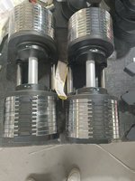 DINUO Nouvelle Haltère Ajustable Revêtue par Pulvérisation avec Support de Rangement, Incrémentation de Poids de 1 kg, Idéale pour l'Entraînement de Force Progressif à Domicile