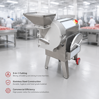 BlinkSong Industriële Fruit- en Groenteverwerkingsmachine Multifunctionele Snijder/Slicer/Shredder/Dicer Vier Snijkoppen OEM ODM B2B