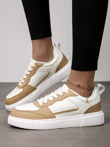 Baskets blanches classiques pour hommes et femmes, baskets en cuir confortables, chaussures <span class=keywords><strong>de</strong></span> sport pour le skateboard, baskets <span class=keywords><strong>de</strong></span> grande taille - Product Image 4