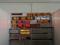 Panneaux de destination LED pour bus de ville, tableau de messages défilant, panneau numérique rouge 16x96 points, écran d'affichage