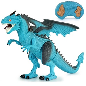 Ferngesteuerte Dinosaurier-Figuren RC Laufender Dinosaurier in Großer Größe mit Brüllgeräusch Sprühfunktion Leuchtende Augen für Geburtstagsgeschenke - Product Image 2