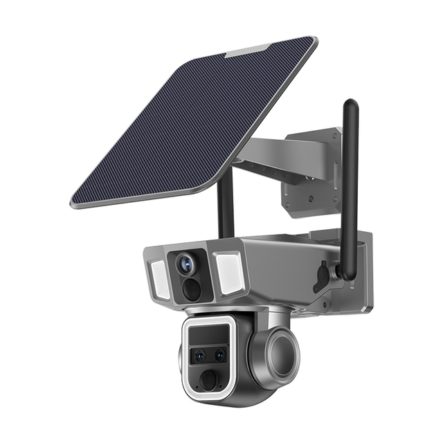 COSFLOW VFLOW 12MP Outdoor Wireless Solar CCTV Camera 10X Zoom 4G Security System Lightning 2in1 360 Coverage IP66 Quick