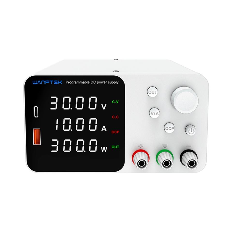 WANPTEK DC Power Supply - 30V 10A Adjustable Lab Supply