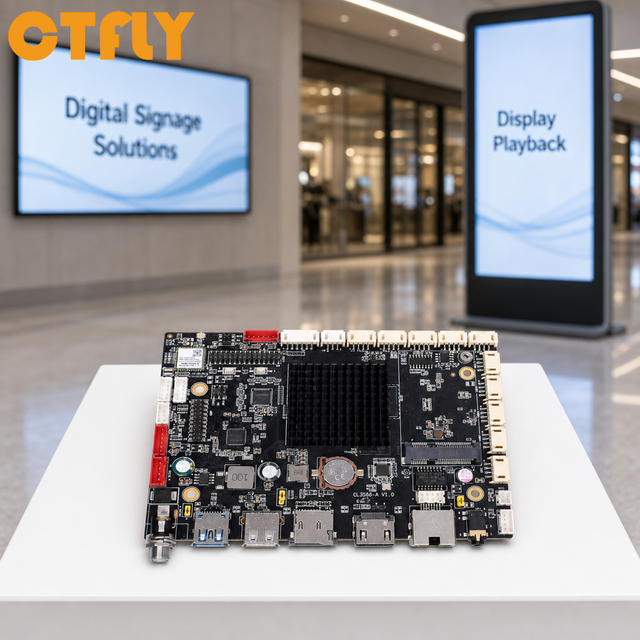Rockchip RK3566 Cortex-A55 Quad-core 4+64GB 1TOPS NPU AI Android 15 Industrial Motherboard with Adapted Touch 7inch MIPI Screen