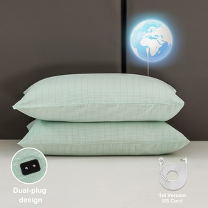 Funda de Almohada de Algodón Natural Orgánico con Estampado a Rayas, Fibra de Plata Pura, Tejida y Bordada, para Uso en Hogar, Hospital y Hotel - Product Image 5