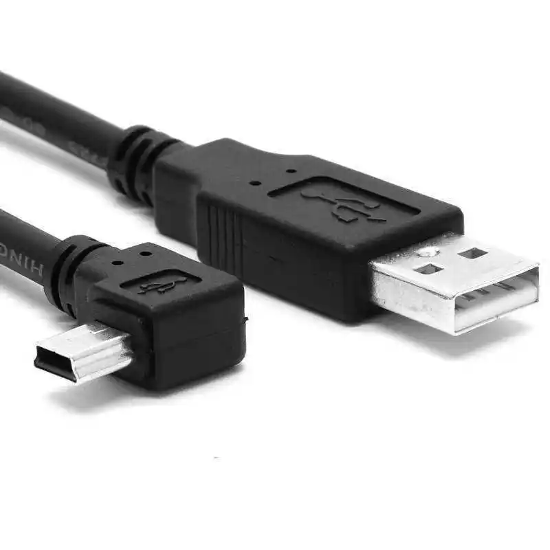 Mp3 Mp4 녹음 펜 V3 Mini5p DC 전원 충전기 케이블 휴대 전화 USB 남성 90 도 2.0 USB 케이블 대부분의 USB 장치 PVC