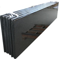 Prefab Vanity Top Granit Hitam Murah Meja Dapur Sintetis