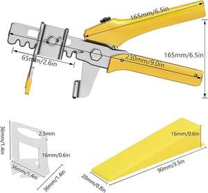 Système de nivellement de carreaux en plastique, clips, cales, bonne qualité, nivelador de pisos, espaceurs auto-nivelants pour carreaux, OUTIL POUR CARREAUX - Product Image 3