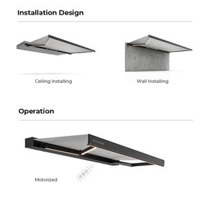 Auvent de <span class=keywords><strong>toit</strong></span> rétractable, pavillon motorisé en aluminium de luxe pour l'extérieur, fournisseur de protection solaire imperméable pour hôtels et villas - Product Image 3