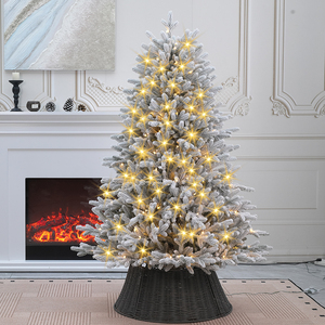 Encryption Pure PE Snow-Flocked Fireproof Odorless Artificial Christmas <b>Tree</b> String <b>Lights</b> Warm White Environmental - Product Image 1