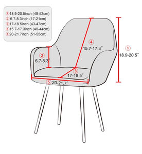 <span class=keywords><strong>Housse</strong></span> de chaise à bras haut de bar Forcheer <span class=keywords><strong>housse</strong></span> de chaise de salle à manger lavable en polaire élastique housses de <span class=keywords><strong>fauteuil</strong></span> d'<span class=keywords><strong>ordinateur</strong></span> de bureau - Product Image 5