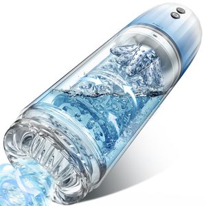 Elektrischer Mastur bator Cup Masturbieren für Männer mit 7 Saugmodi und 7 Rotations modi Sexspielzeug für Männer 3D <span class=keywords><strong>Vagina</strong></span> Pock - Product Image 1