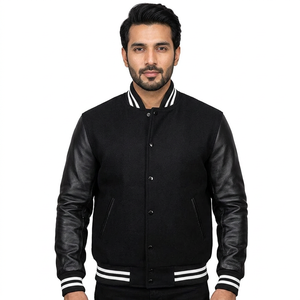 Vestes pour hommes, vêtements de rue d'hiver, à capuche, nouvelle veste varsity OEM, motif logo, tissu de qualité - Product Image 1