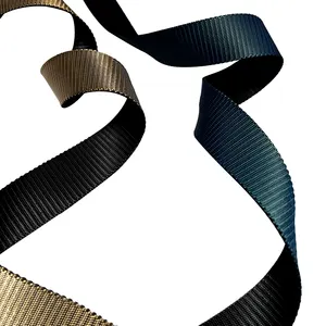 Solución personalizada de fábrica-Hilo de color teñido Textil innovador Rollos de correas resistentes Mezcla funcional Cinturón de correas de dos tonos