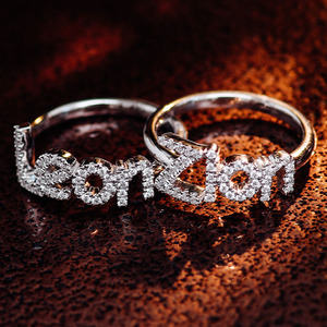2025 Newest Style Letter <strong>Rings</strong> Customized <strong>Name</strong> <strong>Ring</strong> <strong>Personalised</strong> 10k Solid for Men and Women Engagement <strong>Rings</strong> for Couples - Product Image 2