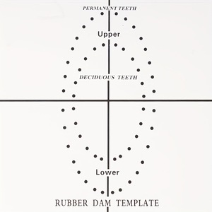 Dental Rubber Dam Template Positioning Guide Upper Lower Teeth Dental Consumables Oral Therapy Equipment - Product Image 3