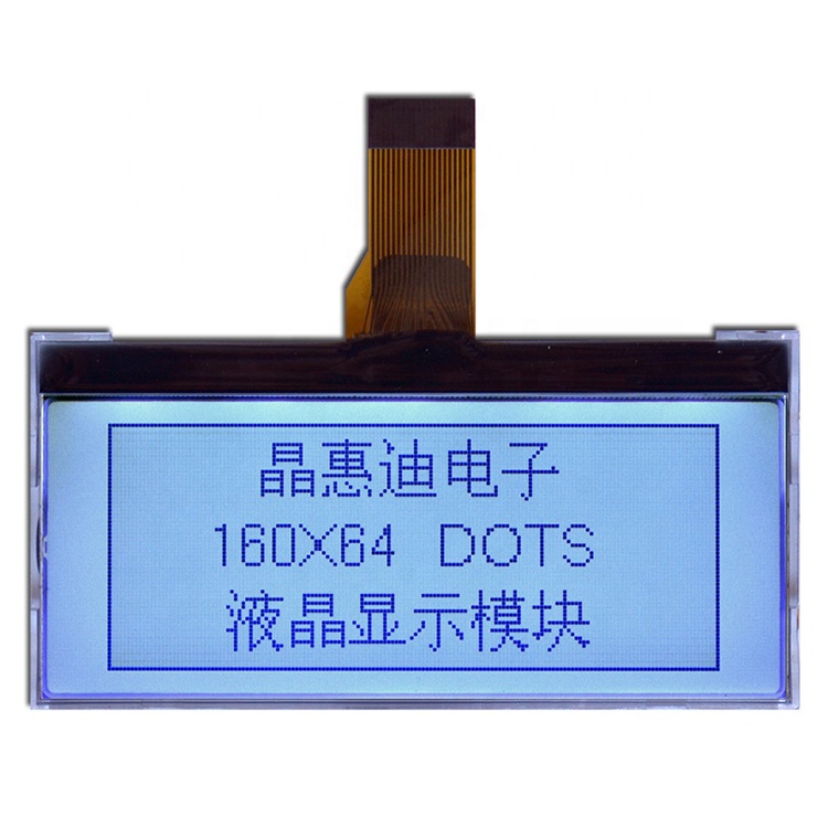 160*64 FSTN 그래픽 COG LCD 모듈 LCD 화면 디스플레이 JHD16064-G16BFW-G