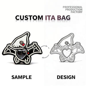 Mochila personalizada estilo retro para consola de videojuegos, con ventana transparente de píxeles, de cuero PU, diseño vintage para gamers, para exhibir pines de anime. - Product Image 3