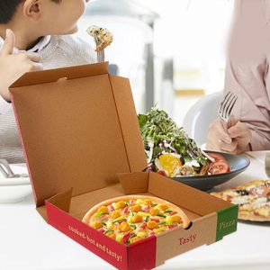 Boîte à pizza biodégradable personnalisée de haute qualité, boîte à pizza en carton en gros, boîte à pizza personnalisée de haute qualité, imprimée, de qualité alimentaire - Product Image 3