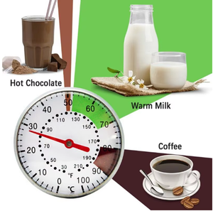 เทอร์โมมิเตอร์วัดอุณหภูมิอาหารในครัวเรือน นม กาแฟ แบบอ่านค่าทันที เทอร์โมมิเตอร์ดิจิตอล พร้อมหัววัดโลหะ เทอร์โมมิเตอร์สำหรับทำอาหาร - Product Image 4