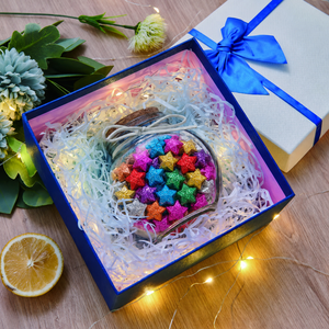 Bandes de papier origami étoiles scintillantes en gros, papier étoile porte-bonheur brillant, couleurs assorties pour la décoration artisanale DIY et les fêtes - Product Image 6
