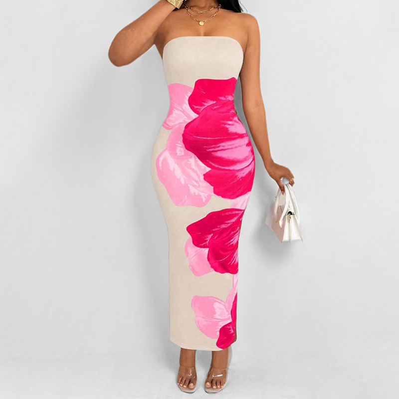 princess polly baby blue dress On Sale Floral Midi Bodycon Dress Ruffle Hem, Customizable Logo