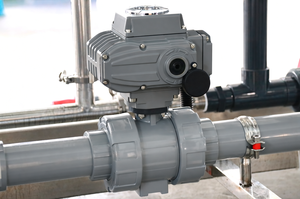 Válvula de Bola Eléctrica Inteligente COVNA de 4-20 mA para Pedidos Urgentes, Actuador Eléctrico para Válvula de Bola, Válvula de Bola de Doble Unión de UPVC - Product Image 5