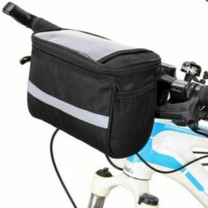 Bolsa gigante para manillar de bicicleta con bolsillo para teléfono móvil, impermeable, de alta capacidad, para almacenamiento en bicicletas plegables y scooters - Product Image 4