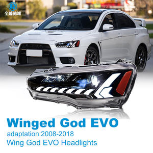 2008-2018 для Mitsubishi <span class=keywords><strong>Lancer</strong></span> EX Модифицированная светодиодная Автомобильная фара в сборе, стиль дьявольского глаза, с поворотным сигналом - Product Image 2
