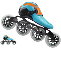 YSMLE Vente Flash Super Patins à Roues Alignées 4 Roues en Fibre de Carbone de Haute Qualité pour la Vitesse