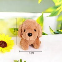 Jouet en peluche personnalisé pour chien avec option porte-clés, porte-clés chiot en peluche doux, cadeau mignon pour enfants et breloque de sac décorative