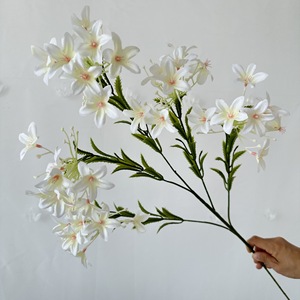 Venta al por mayor de flores de geranio de colores, ramo de boda, <span class=keywords><strong>geranios</strong></span> <span class=keywords><strong>artificiales</strong></span>, <span class=keywords><strong>geranios</strong></span> <span class=keywords><strong>artificiales</strong></span> para boda, venta al por mayor de La K-0121 - Product Image 2