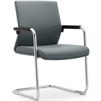 Chaise professionnelle rembourrée avec structure métallique et mousse haute densité pour bureau moderne, salle de culte, salle de conférence, auditorium, salle de réunion