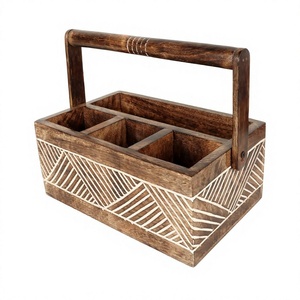Estante de Almacenamiento Multiusos de Madera de 5 Niveles, Ajustable y Duradero, para Hogar, Oficina, Restaurante, Porta Cubiertos y Servilletas - Product Image 1