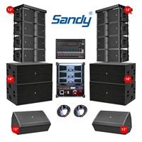Système de sonorisation professionnel Sandy Audio Line Array, enceintes Line Array doubles de 12 pouces, système de sonorisation passif pour DJ, enceintes de scène, concerts en plein air