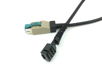 CBL282-033-01-A VX820 kabel POS USB bertenaga 12V ganda 14pin IDC untuk Verifone VX820 5A pemindai kepang pengisi daya Cepat