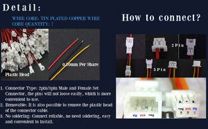 Orijinal 1.25-2P Pitch kırmızı siyah UL1061 28AWG Tube mm tüp uzunluğu 270mm kablo demeti - Product Image 5