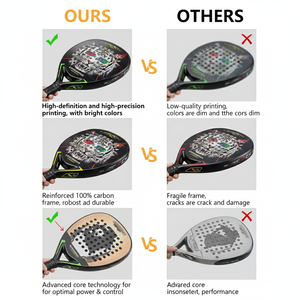 Taspo SPORT, Novedades, Raqueta de Pádel Ligera de Fibra de Carbono 18K con Logotipo Personalizado, Óptica que Cambia de Color, Raqueta de Tenis - Product Image 4